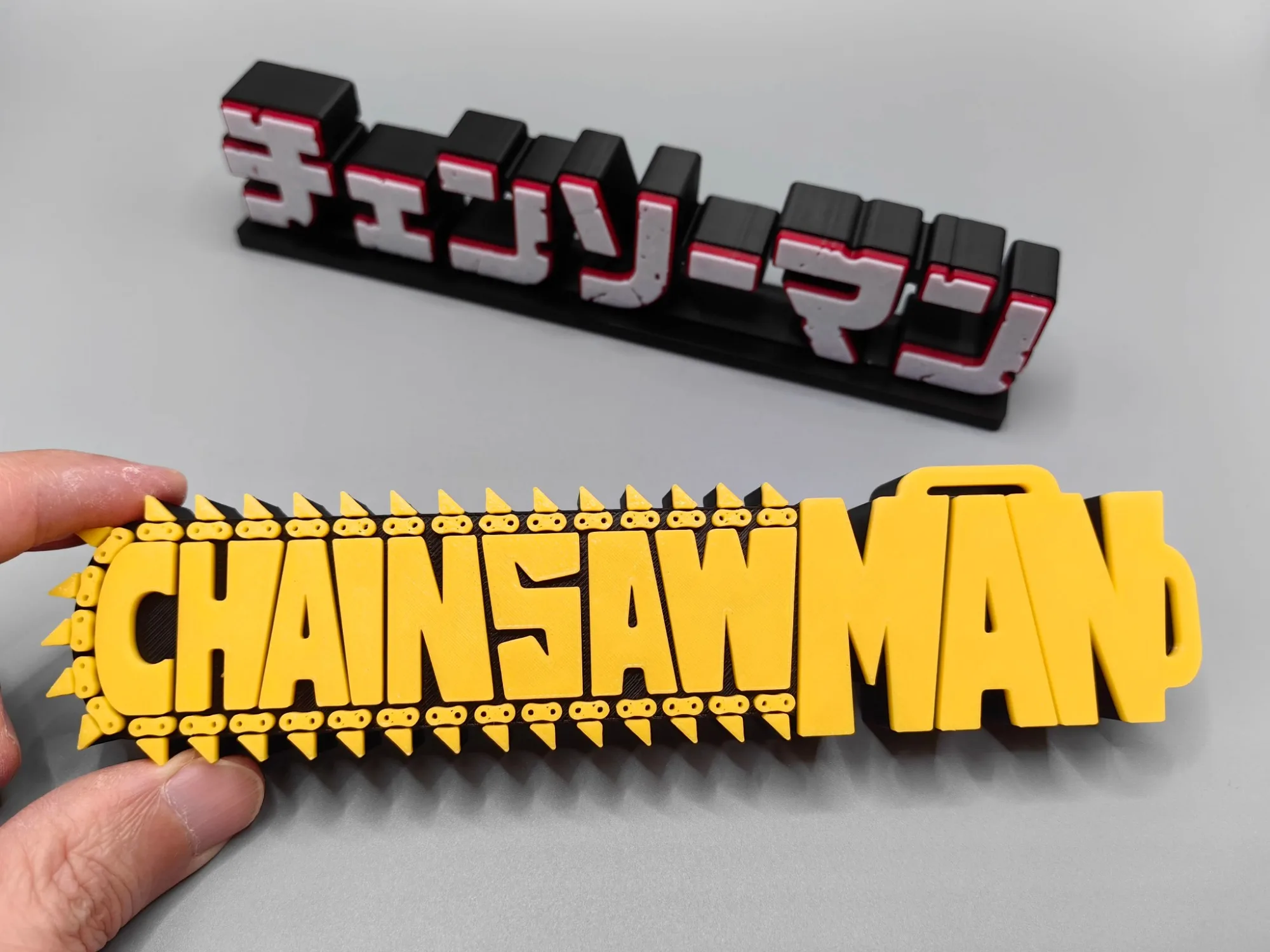 Anime Cosplay Chainsaw Man - أنيمي بالمنشار رجل ثلاثية الأبعاد شعار