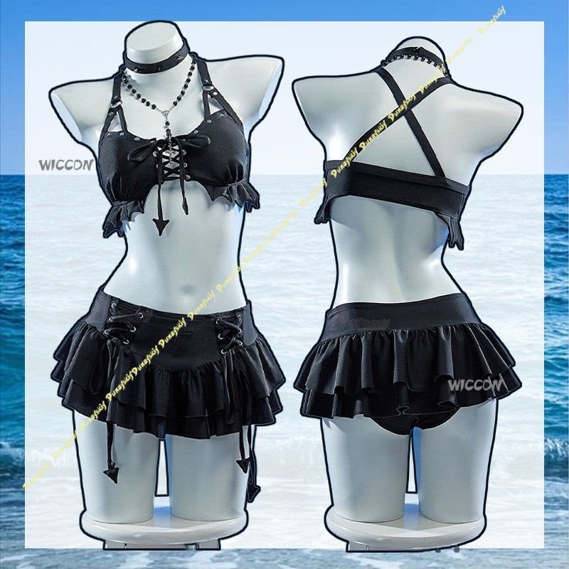 أزياء تنكرية للفتيات بدلة سباح - مراجعة Anime Cosplay Black Girl وسعره