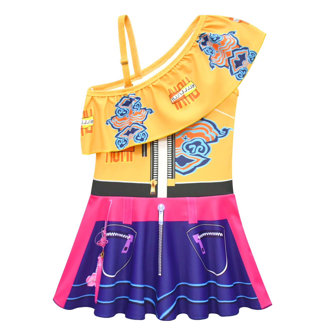 قطعتان/طقم ملابس سباحة للفتيات - مراجعة Anime Zoey Cosplay وسعره